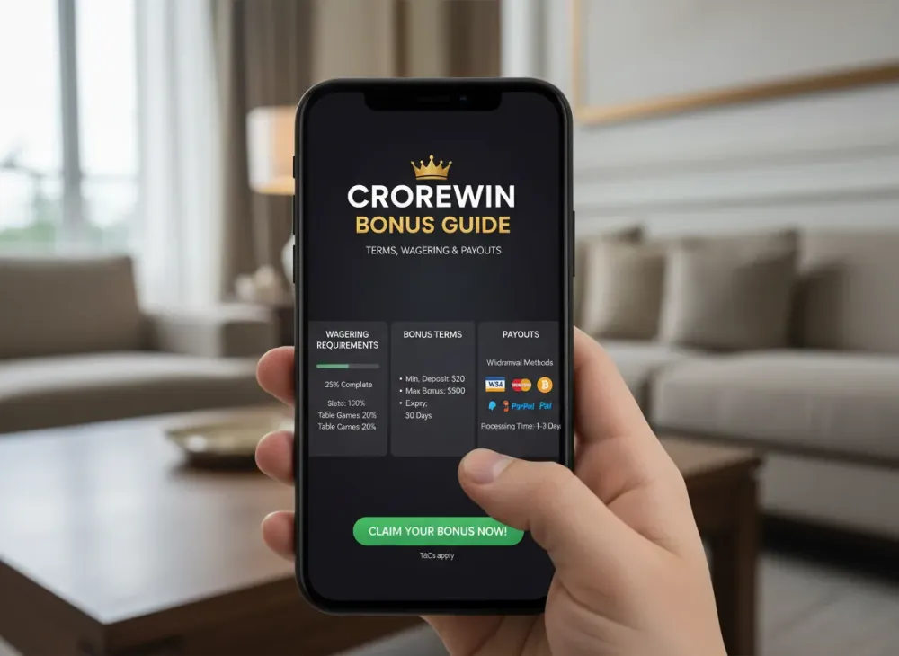 Crorewin bonus Guide to Terms Wagering and Payouts
